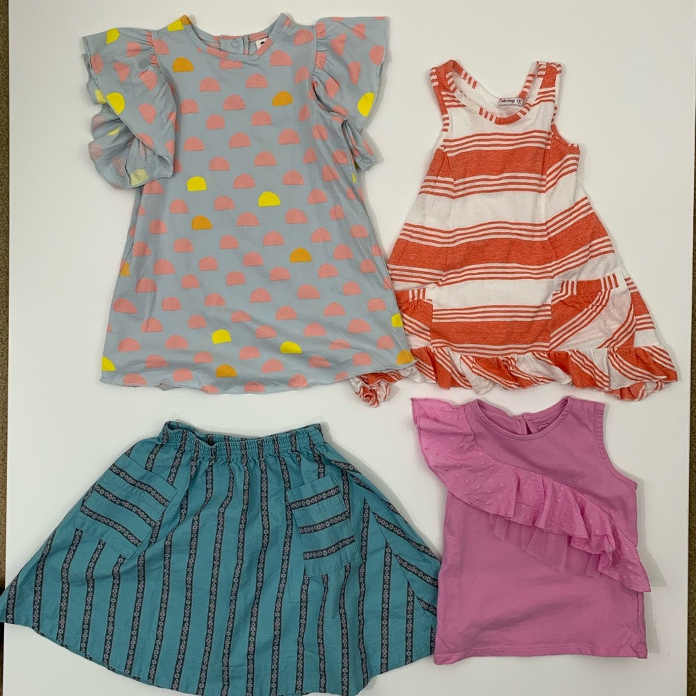 Girls 2T dresses, tea skirt, Gap top